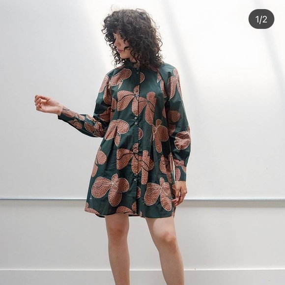 SEEK COLLECTIVE SONIA SHIRT DRESS HILMA PRINT - Picture 5 of 9